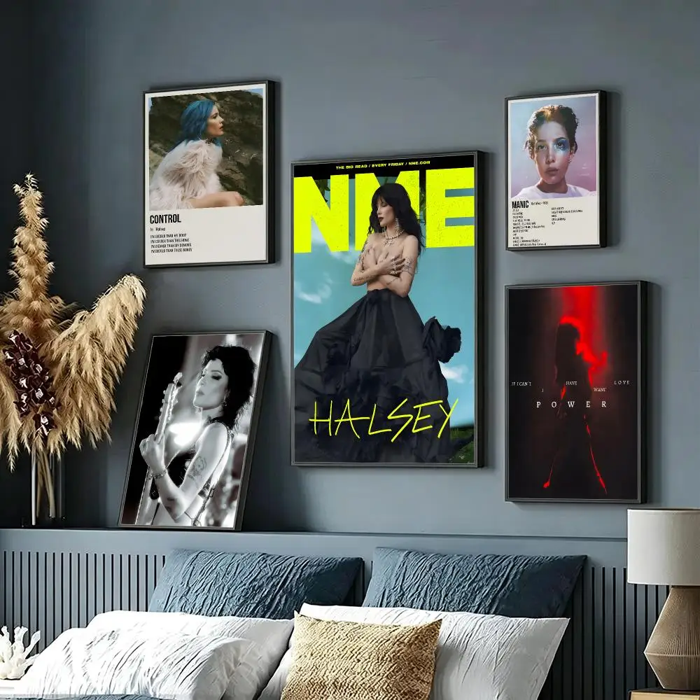 music Halsey Poster HD Poster Sophisticated Modern Aesthetic Wall Art For Living Room Bedroom Office Cafe Decor