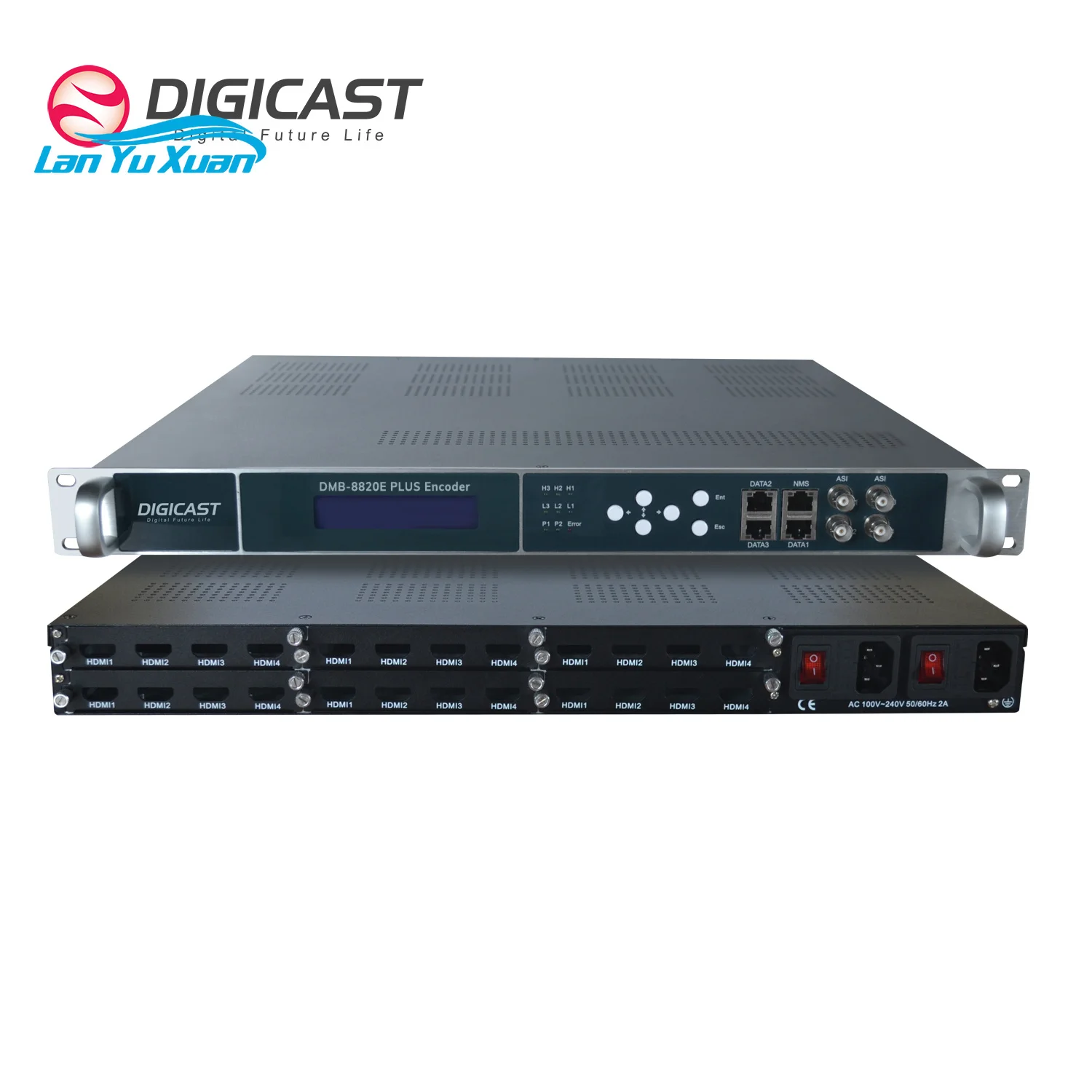 Pluggable 16 24 Channel Muti H.264 HDM I Encoder IP Network H.265 ASI Video CATV Encoder