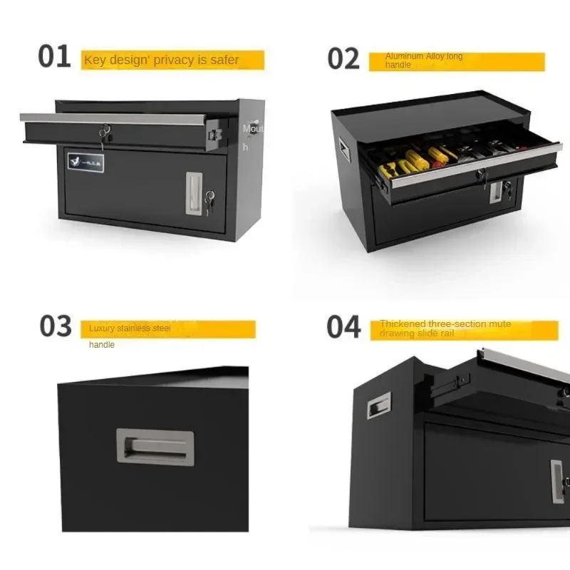 Iron Drawer Type Tool Box Professional Drawer Organizer Desktop Tool Box Multiple Styles Safety Hard Hardware Office Products