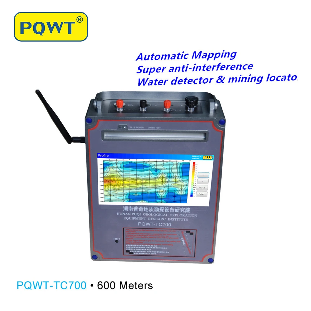 Hot Selling PQWT-TC700 Multi-function electric Automatic Map electric measurement underground borehole water detector