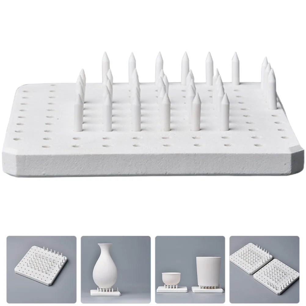 

60Pcs Ceramic Pottery Kiln Nails Durable High Temperature Resistant Clay Firing Support Refractory Support Tools for Pottery