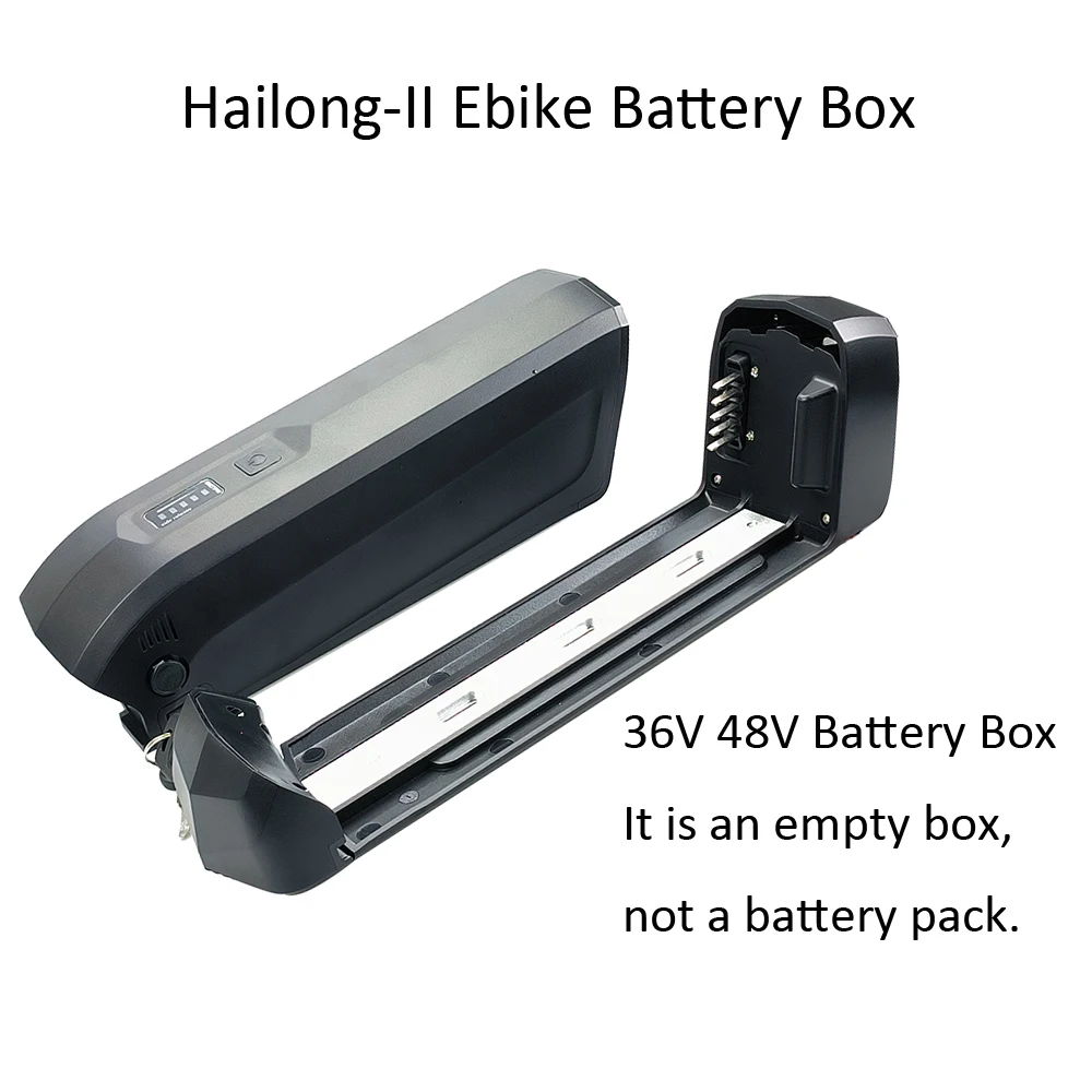 Side Release 36V 48V Hailong-2 Ebike Battery Case Big Game Bikes BGB Frame Ebike Empty Box 39 40pcs Cell Holder