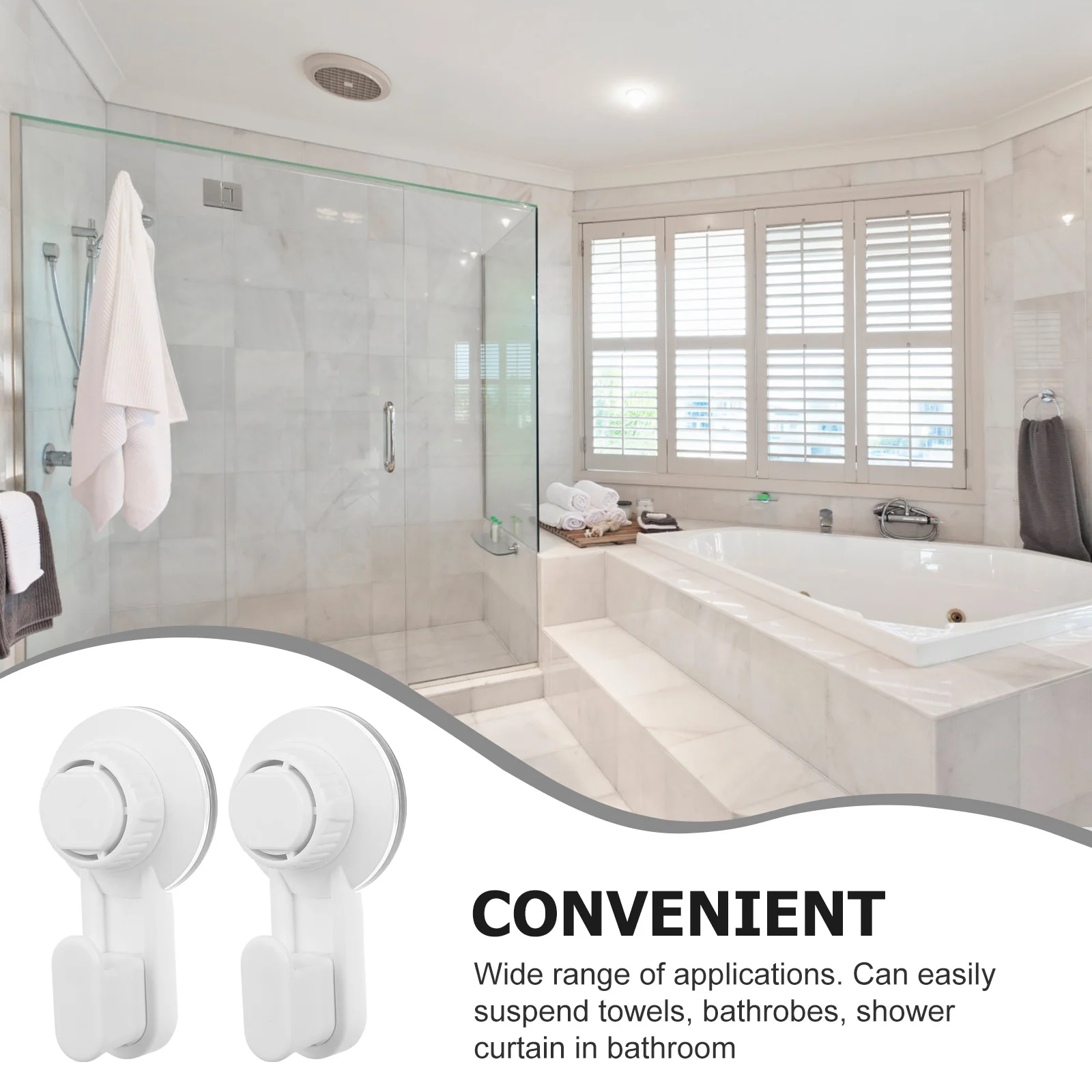 

4pcs Plastic Towel Reusable Suction Bathroom Bathrobe Hook Nail-Free Gadget Shower Curtain Hanger Kitchen Hooks Suction Cup