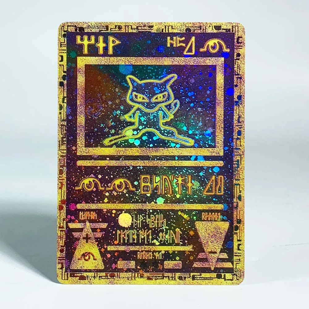 

Pokemon Ancient Mew Collection Card Mew Classic Limited Anime Cards Zekrom Reshiram Victini Holographic Proxy Card Gift Toys