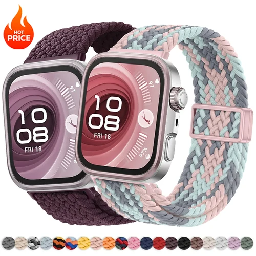 Imagen 1 del producto Correa de Nailon Suave Tejida para Reloj Huawei Watch Fit 4Pro/4/3, Correa Magnética para Reloj Huawei Watch Fit 4/3