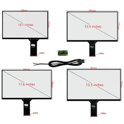 10.1/11.6/13.3/14/15.6 Inch Universal Multi-touch Capacitive Digitizer Touch Screen Panel Glass With USB Driver Board Converter