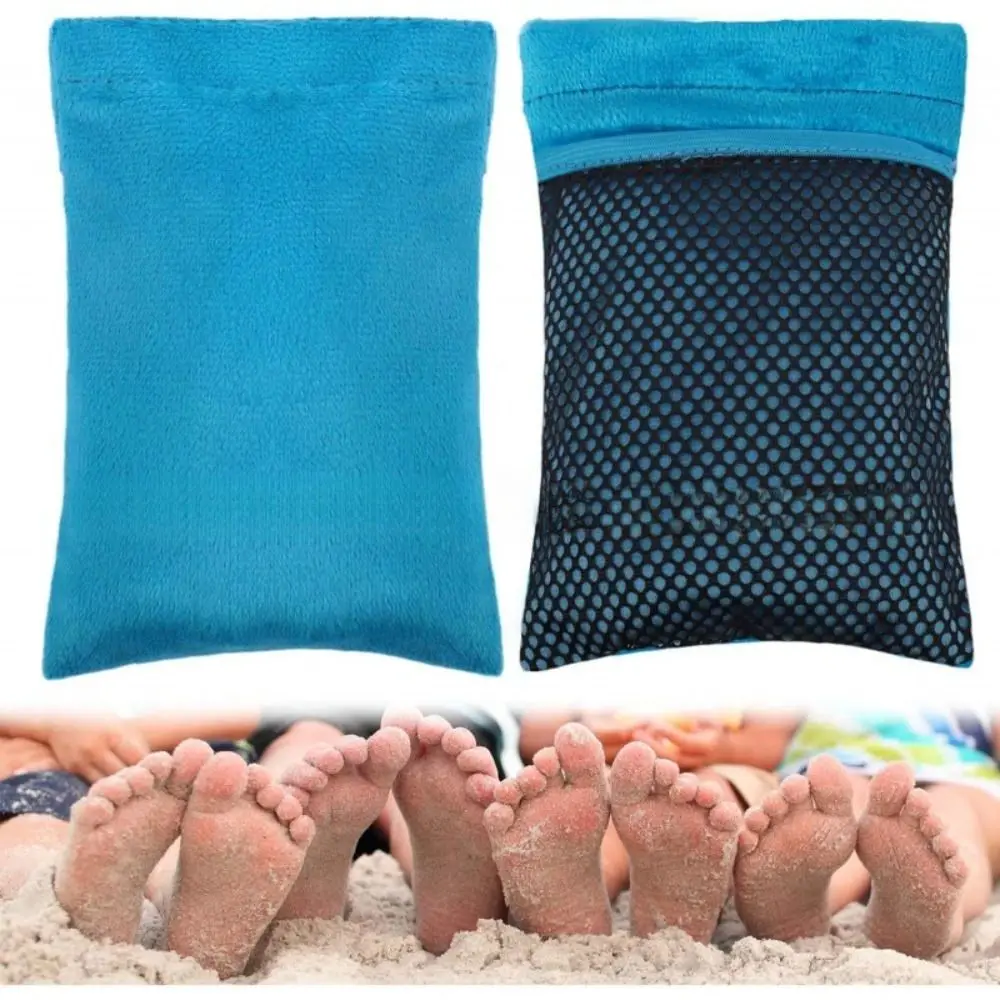 New Coral Velvet Mitt for Sand Remover Reusable Durable Sand Remover Portable Sand Removal For Beach