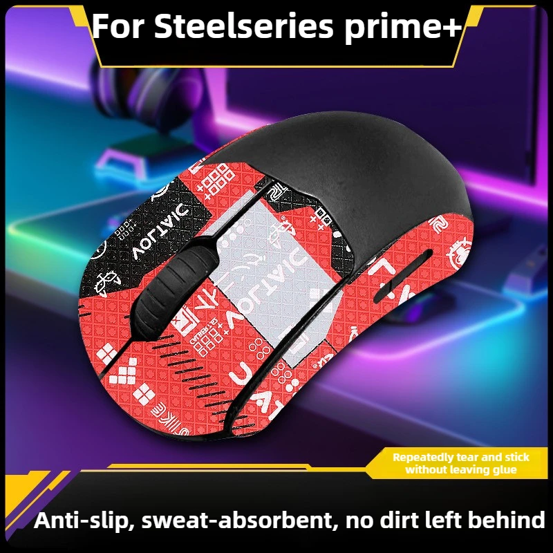 

For SteelSeries Prime+ Mouse Grip Upgrade - Anti-Slip Sweat-Absorbent Tape Premium Anti-Sweat Skin Stickers