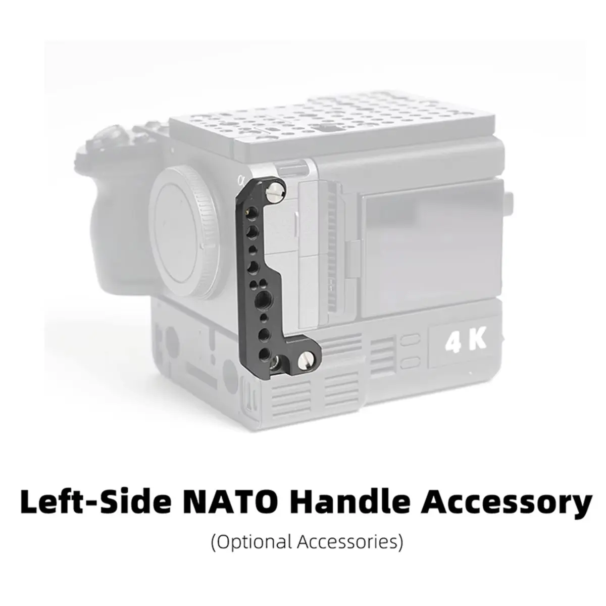 New X3V Aluminum Alloy Component for NATO Handle FX3 Cage Accessories, (Left-Side )Vertical Handle