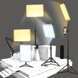 M240 50W LED Photo Light Vide Fill Panel Lamp Photo Studio Light for Tik Tok Youtube Game Video Lighting  Photography  Dimmable