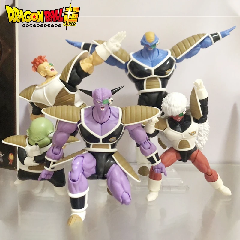 3PCS Dragon Ball Z Jeice Ginyu Guldo SHF Action Figures 6 Inches Movable Super Saiyan Dolls Collectible Model Anime Toys Gift