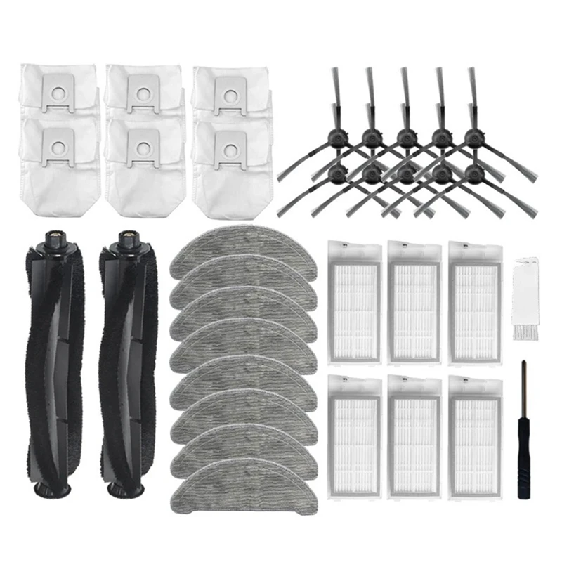قطع غيار مكنسة كهربائية ، إكسسوارات ، كيس غبار ، فلتر Hepa ، قماش تنظيف ممسحة ، فرشاة رئيسية ، خرقة ، Xiaomi Roidmi Eve Plus