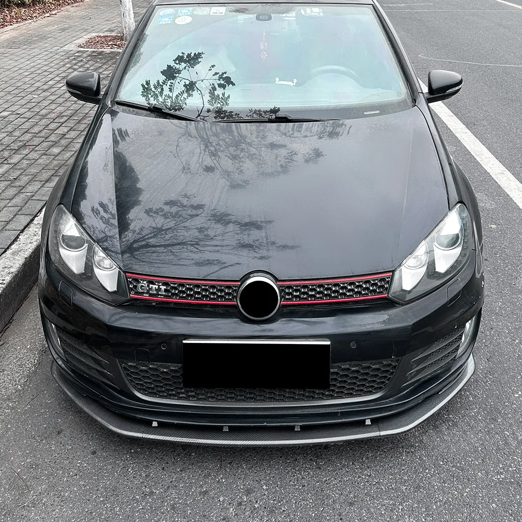 

For Volkswagen Golf 6 MK6 GTI 2008--2012 Accessories Front Bumper Lip Spoiler Splitter Upgrade Kit