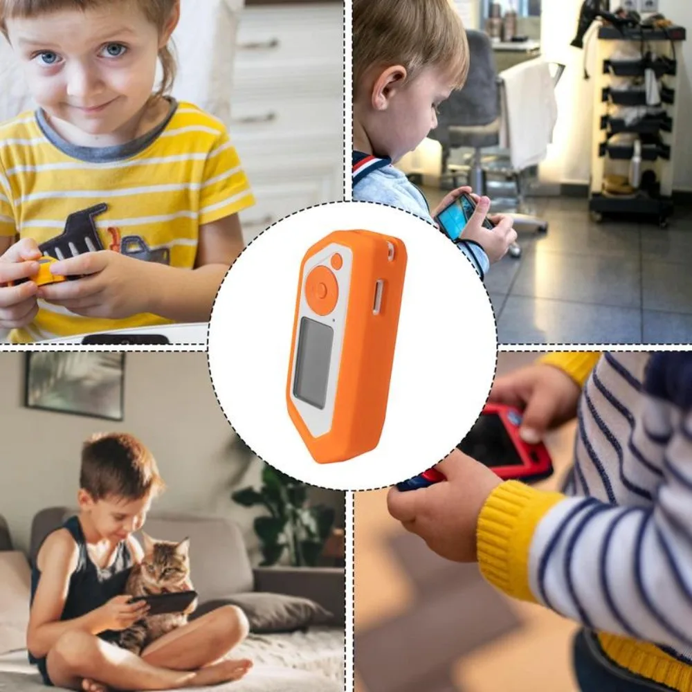 Funda protectora de silicona para Flipper Zero, herramienta multifuncional blanca/naranja, funda protectora para consola de juegos para Flipper Zero