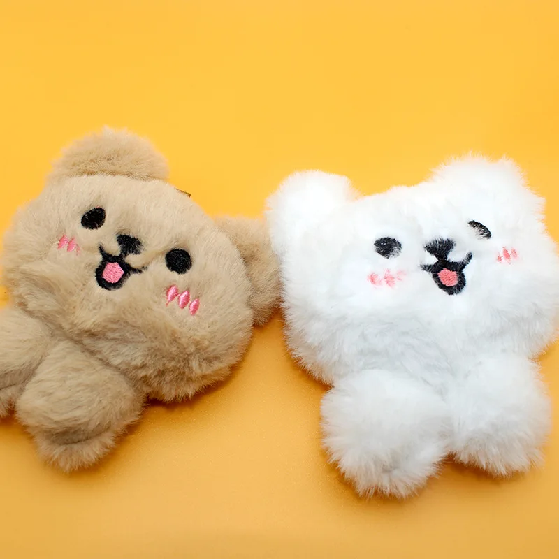 10cm Cartoon Nerdy Bear Plush Toys Cute Kawaii Animals Plush Keychain Pendant Kids Backpack Hanging Doll Couple Girl's  Gifts