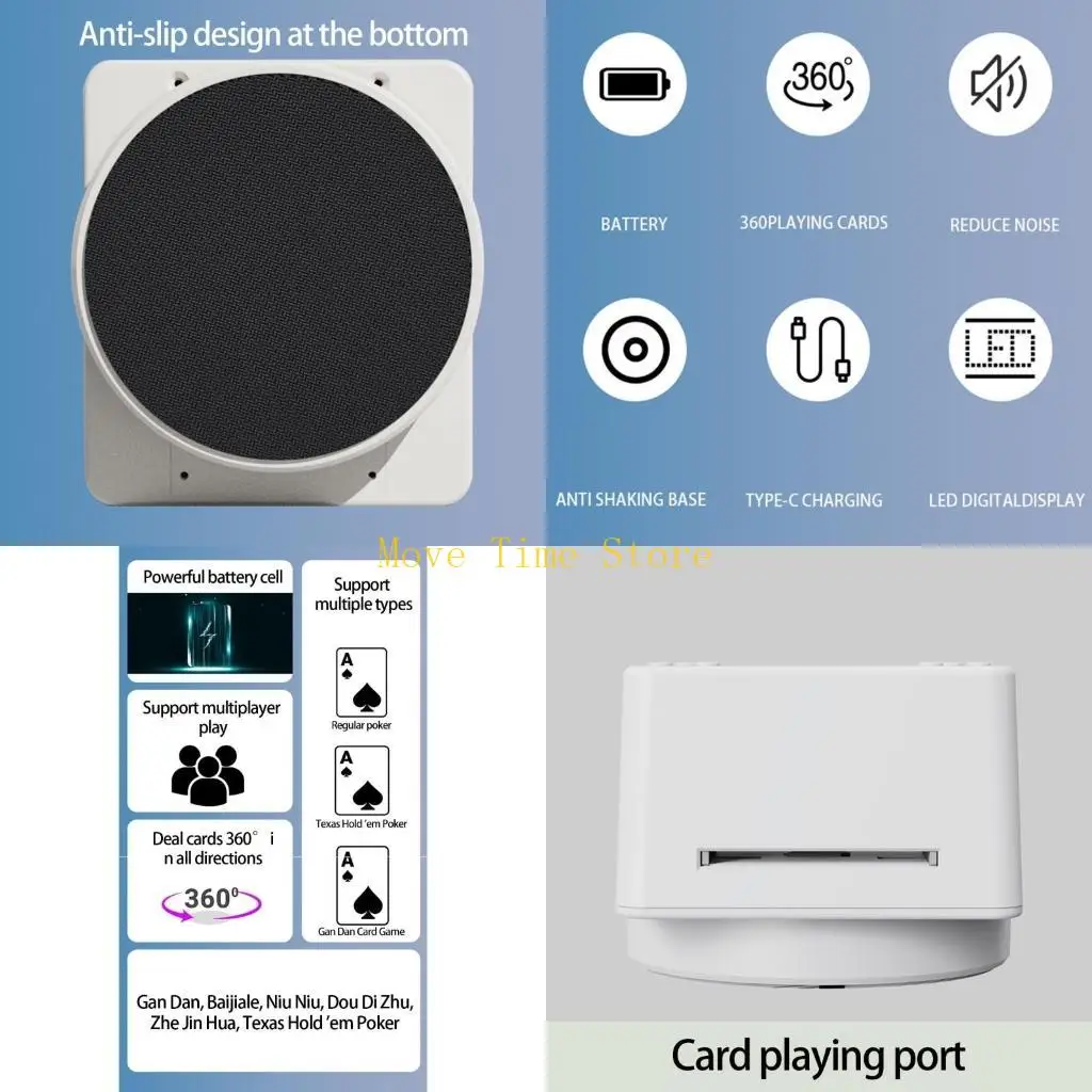 

92ME 360 Degree Card Shufflers Machine Machine Smarted Dealer Shufflers