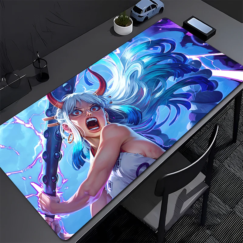 

Yamato ONE PIECE Gaming Mouse Pad Gamer Computer Accessories Keyboard Table Mat Mousepad Company Laptop Desk mat PC big Mousepad
