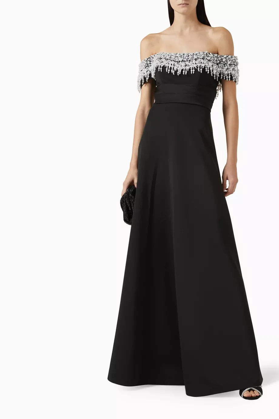 Elegant Pearl-embellished Gown Women Party 2024 Sexy Backless Tulle Sleeveless Long Dress A-line  Formal Dresses فساتين سهرة