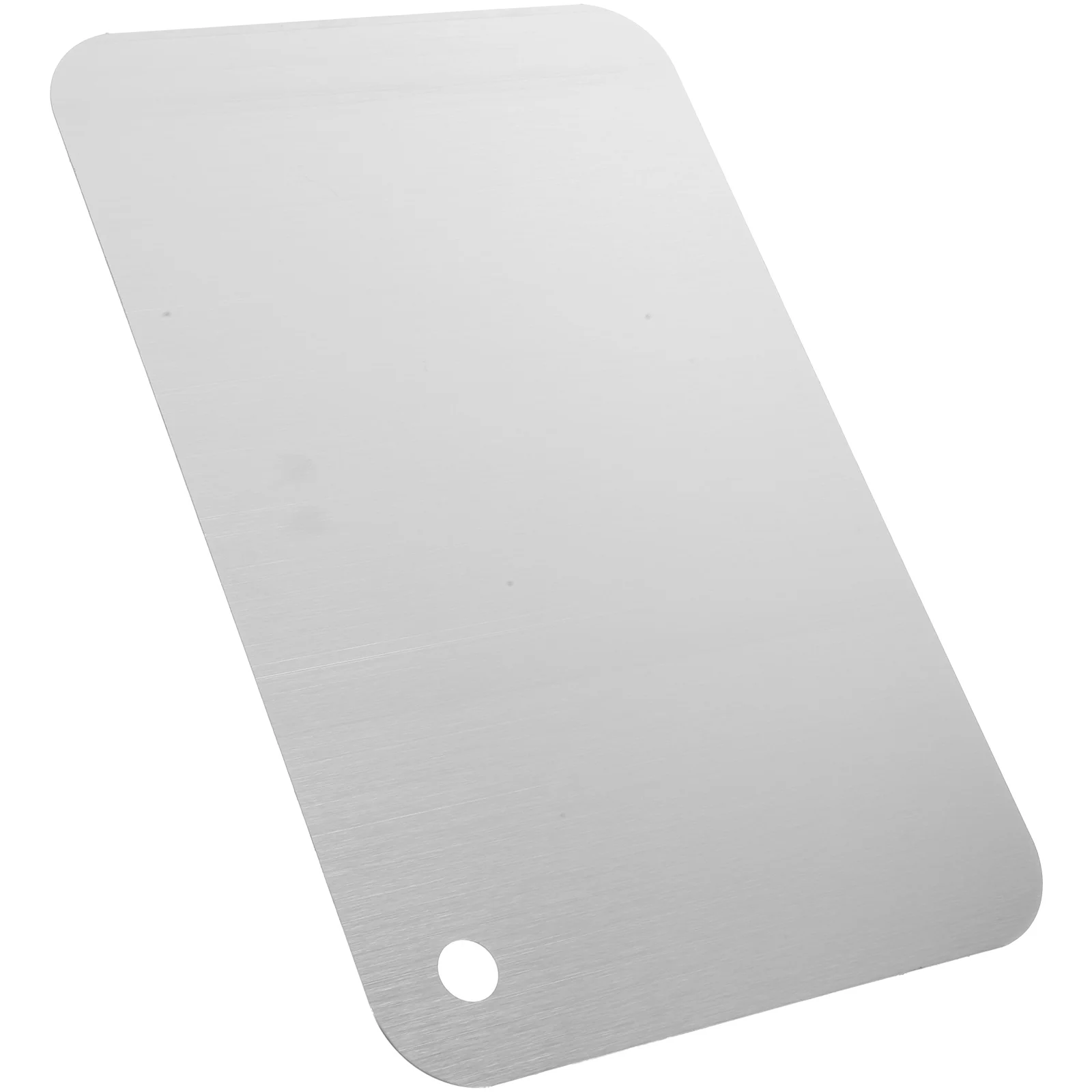 

Stainless Steel Cutting Board 30x20cm Square Double Sided Chopping Board for Meat Pizza Vegetables Cheese Kitchen Countertop