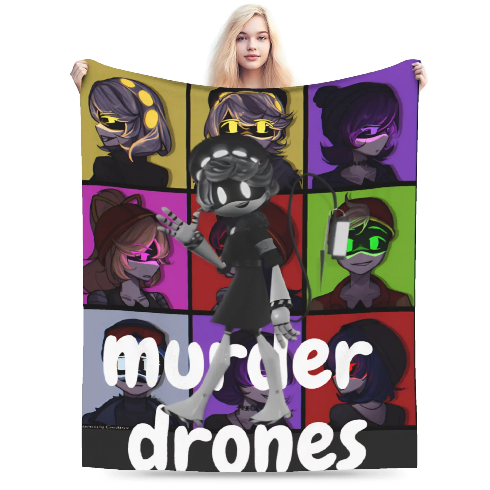 Murder Drones  Blanket Multiple Sizes Super Soft and Warm  Throw Blankets for Sofa Couch and Bed