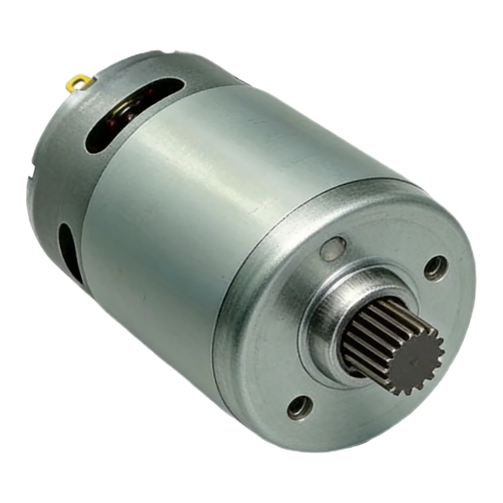 RS550 Type 12V 10 Tooth Electric Motor For Lithium Chain Saw Hand Saw Power Tool Replacement Silver Metal Core