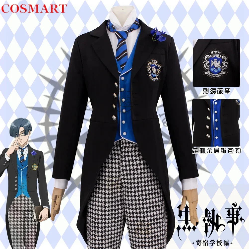 

Black Butler Rorensu Burua Public School Arc Tuxedo Cosplay Costume Cos Game Anime Party Uniform Hallowen Play Role Clothes