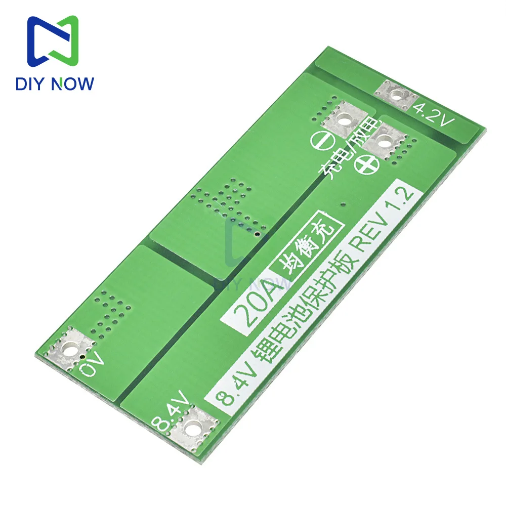 2S BMS-Platine 18650 Lithium-Batterie-Schutzplatine 20 A 8,4 ~ 9 V Batterieschutzplatine Standardversion/ausgeglichenene Version