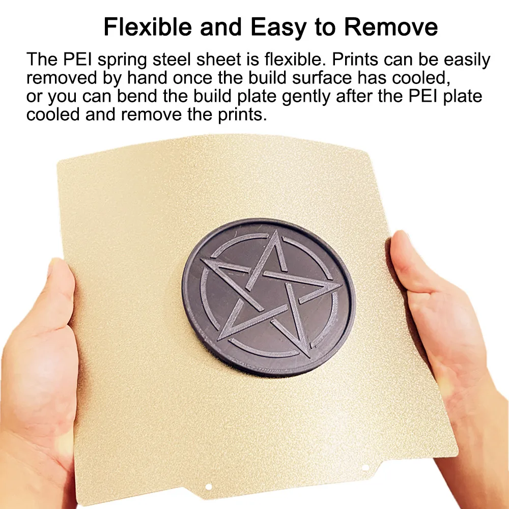 Magnetic PEI Sheet for Artillery Sidewinder X1/X2 Anet A8 Plus E12 CR10 QIDI Plus 4 310x310mm Heat Bed Double Sided Build Plate