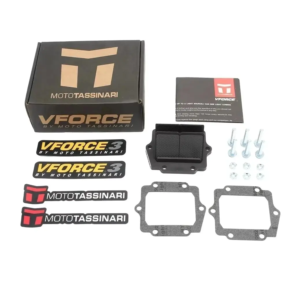 

VForce3 V313A For All Year For KAWASAKI KDX200 KDX220 Ninja KRR KRZ150 Ninja KRR ZX150 Motorcycle Carbon Fiber Intake Reed Val