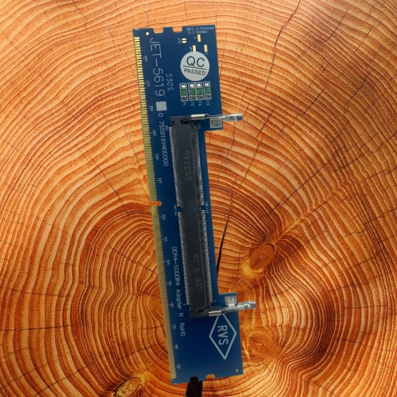 

Laptop SO DDR4 RAM to Desktop DDR4 Adapter Card Memory Tester SO DIMM 4 to DDR4 Converter Supports 5600 Mhz Frequency SO DDR4