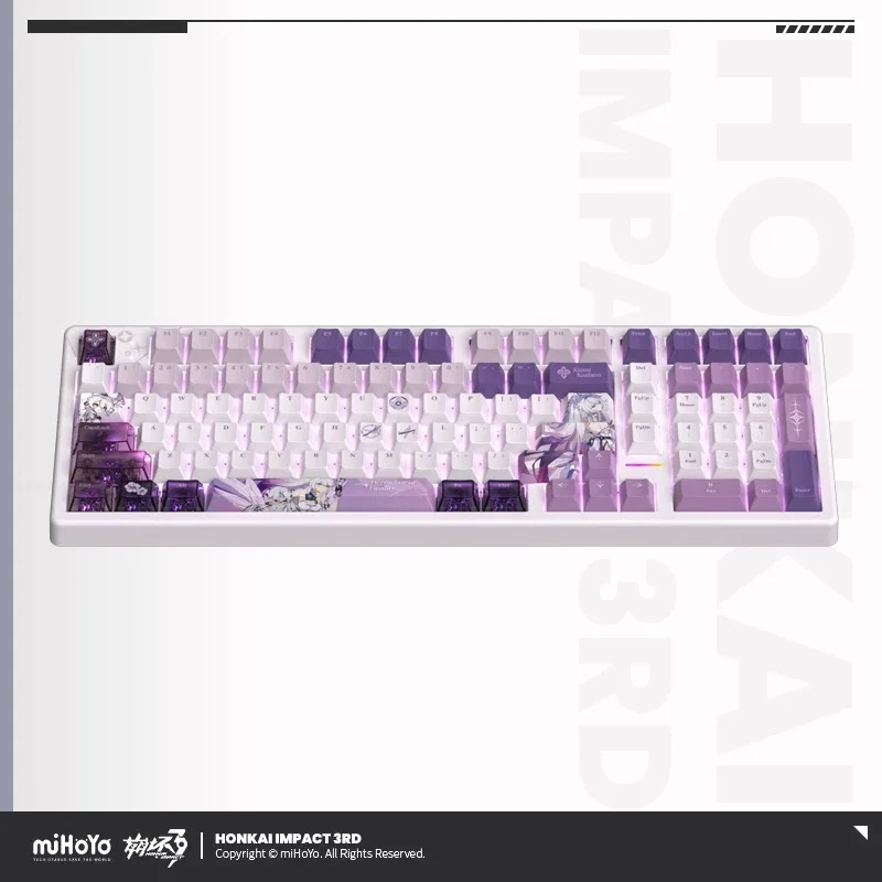 miHoYo Genuine Official Honkai Impact 3 Kiana The Last Judgment Custom Mechanical Keyboard Cosplay Anime Game Bluetooth Wireless