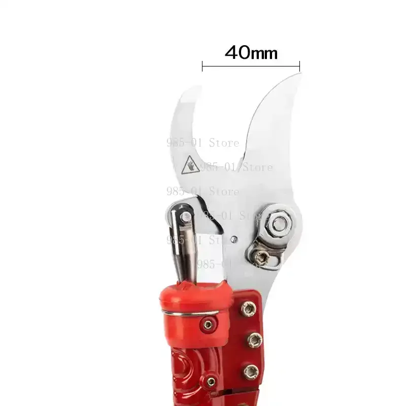 Lithium battery high branch shears extended pruning shears, opening 4 cm electric fruit tree thick branch shears