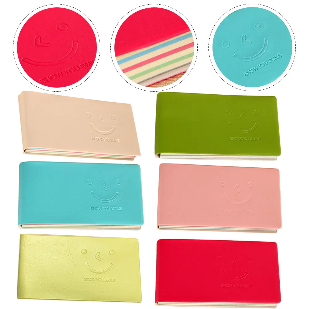 

6pcs Smile Notepads Creative Memo Pads For Office Multi-Function Tearable Schedule Reminder Tabs Adhesive Portable