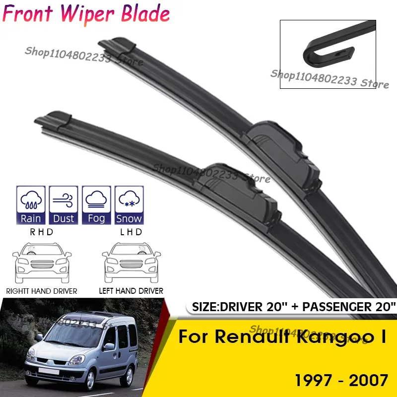 

Front Car Windshield Wiper Cleaning Blade For Renault Kangoo I 1997-2007 Windshield Windscreen Front Window Blades