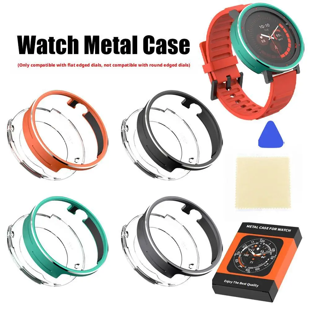 

Металлический корпус для умных часов CMF ПО ПРИМЕЧАНИЕ Watch Pro 3, минималистичный дизайн, устойчивый к царапинам и ударам