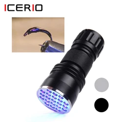ICERIO 21LED Universal UV Glue Cure Light Torch for Fly Tying Fly Fishing Tools