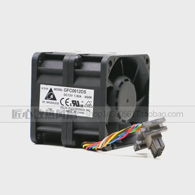 Original Delta 6056 Dual Motor 6CM High Speed Violent Booster Fan for 12V 1.92A GFC0612DS