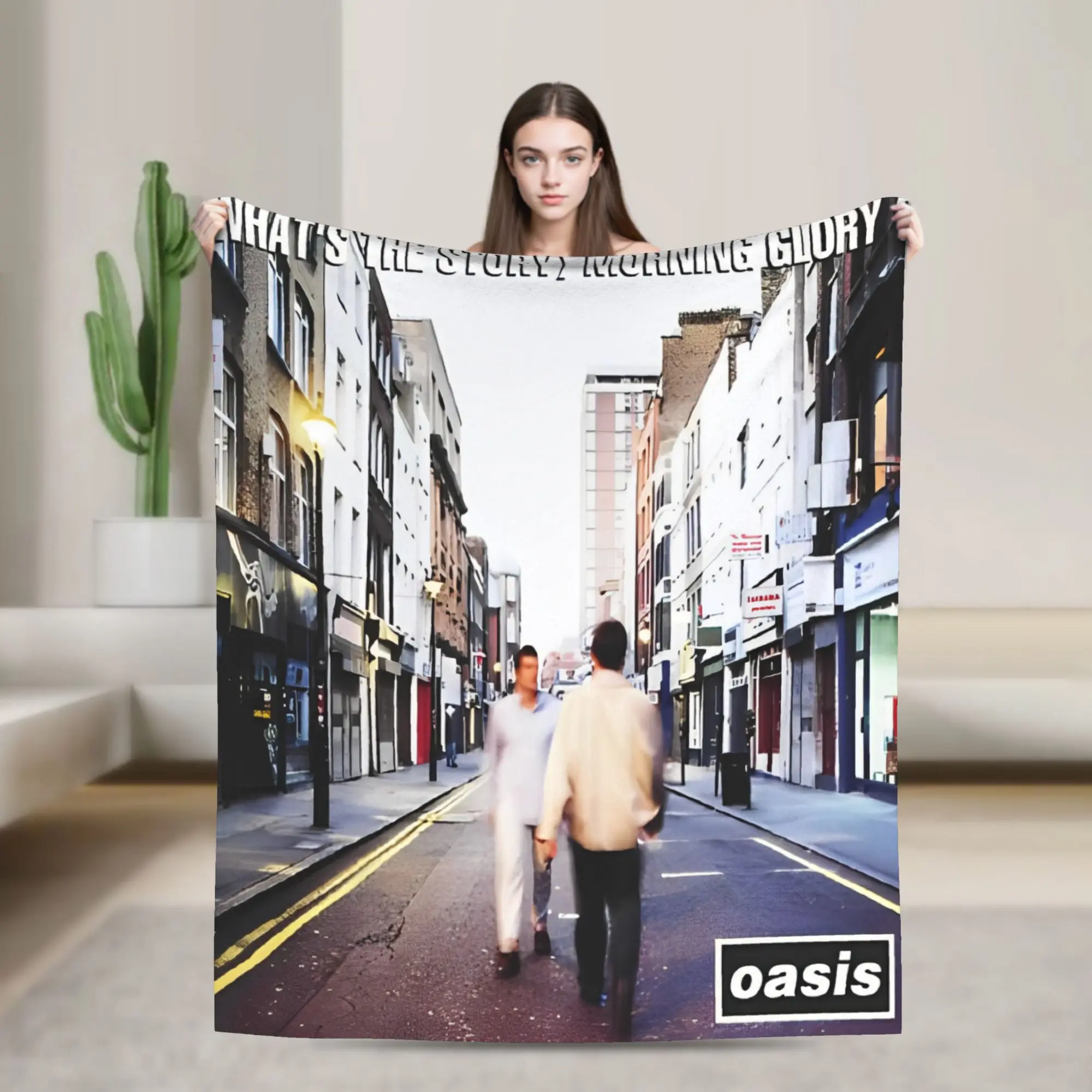 The Rain O-Oasis  Fuzzy Blanket  Fashion Throw Blankets for Home 125*100cm Bedspread