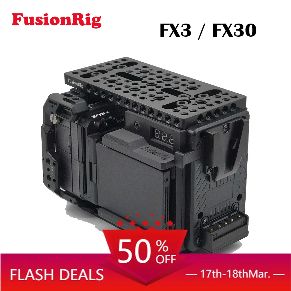 

FusionRig NEW For Sony FX3/FX30 Camera Cage Expansion Module cineback