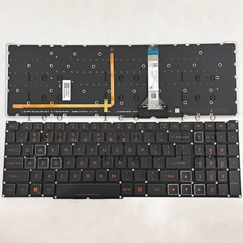 

FF 98Новинка для Acer Nitro V 16 ANV16-41 ANV16-71 N24C4, клавиатура США для ноутбука с янтарной подсветкой