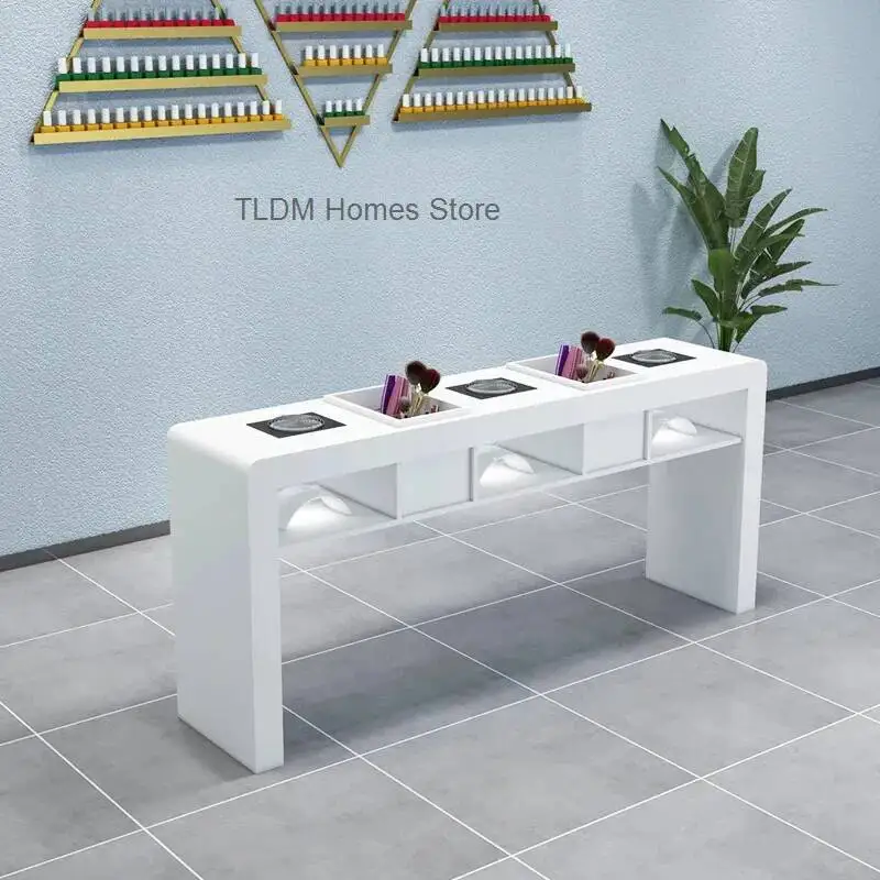 Makeup White Nail Table Luxury Modern Professional Table Headboards Mesa Manicura Beauty Furniture