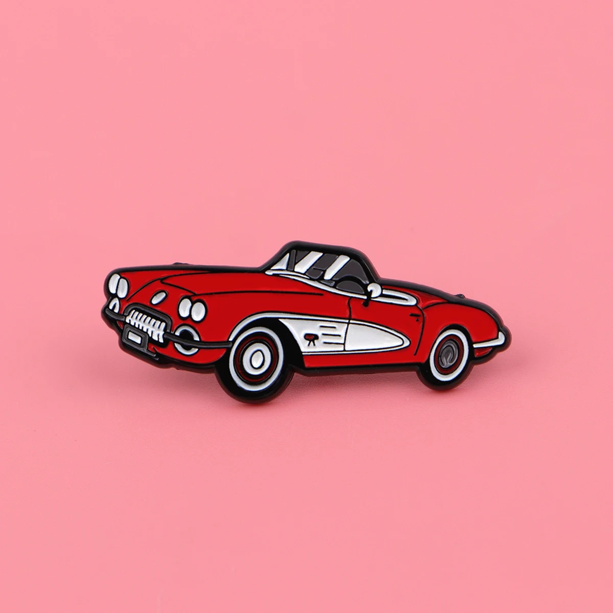 Red Car Enamel Pin Cool Brooch Pines Lapel Pins Badge on Backpack Clothing Accessories Fashion Jewelry Friends Gifts