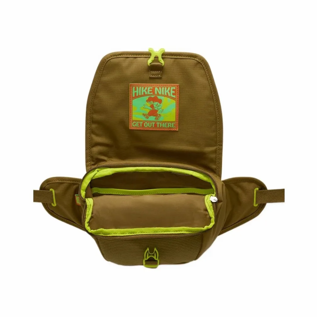 Nike Webbing Loop Design Portable Outdoor Multi Functional Fanny Pack Regular Unisex Couple Style Olive Green DJ9681-368