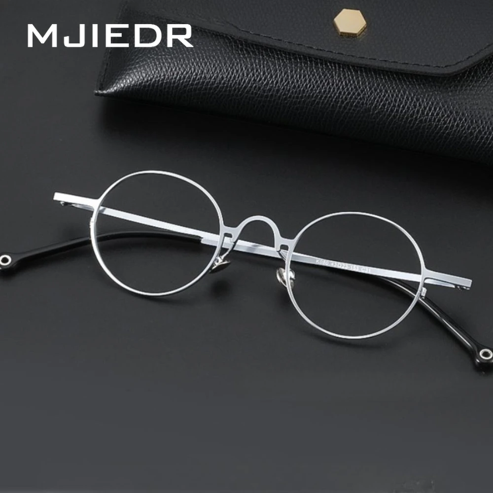 

MJIEDR новая оправа для очков из чистого титана в стиле ретро, вечная черепаха, мужская оправа для очков, оптические женские очки по рецепту