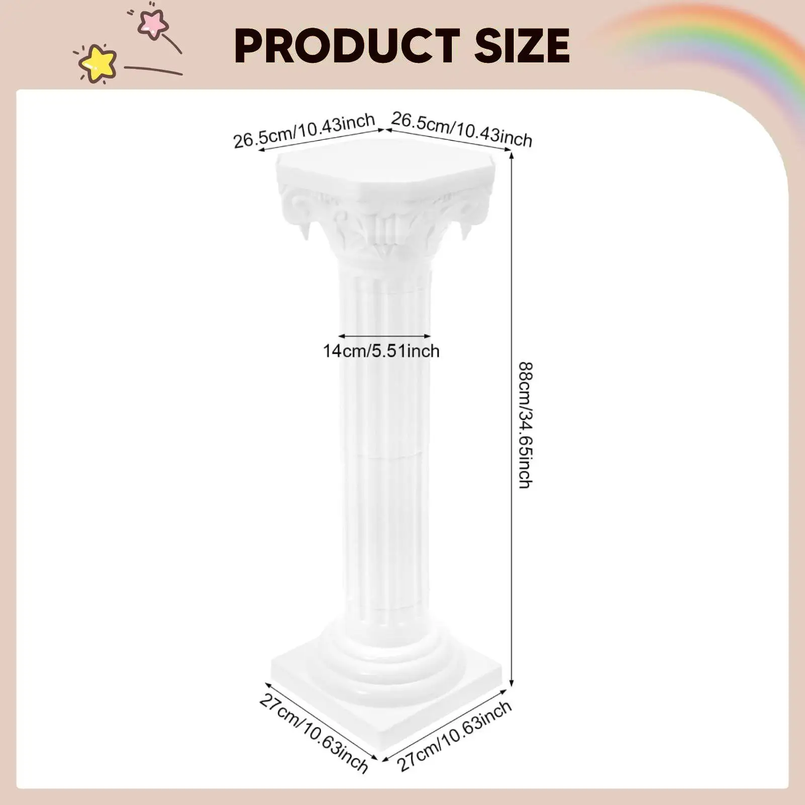 Wedding Roman Column Creative Ornament Modern Flower Pot Columns Stand Decorative Pedestals for Event Decor Party Formal Dances