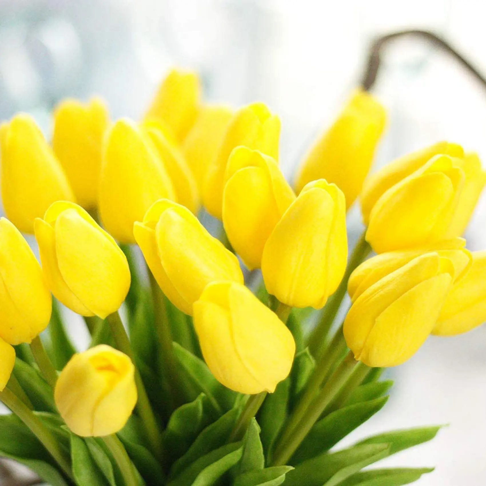 

ABMO 30 шт. искусственные цветы тюльпанов настоящие сенсорные тюльпаны искусственные голландские PU букет тюльпанов латексный цветок белый тюльпан