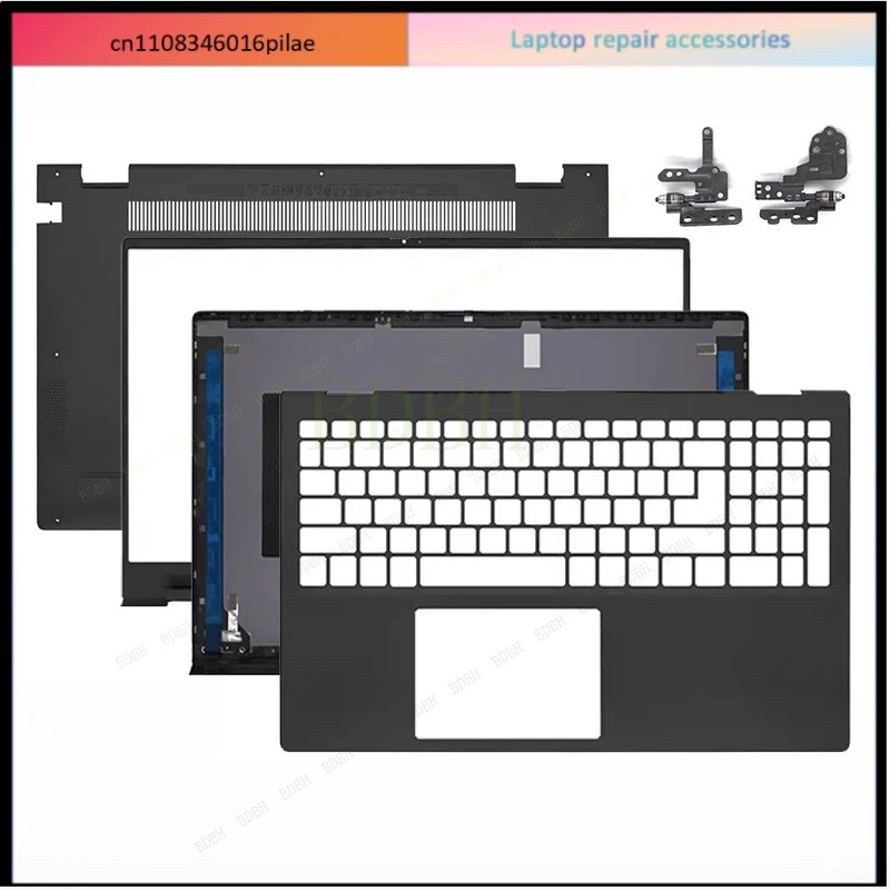 Replace For Dell Vostro15 5501 5502 V5501 V5502 LCD Scree Back Cover Front Bezel Palmrest Bottom Case Hinges laptop casing Parts