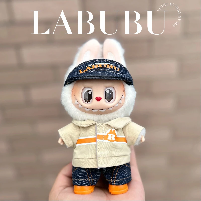 

for Labubu Doll Clothes Weird Flavour Convenience Store High Energy Ahead Shirt Set Labubu Generation 1 & 3 Clothes Jeans