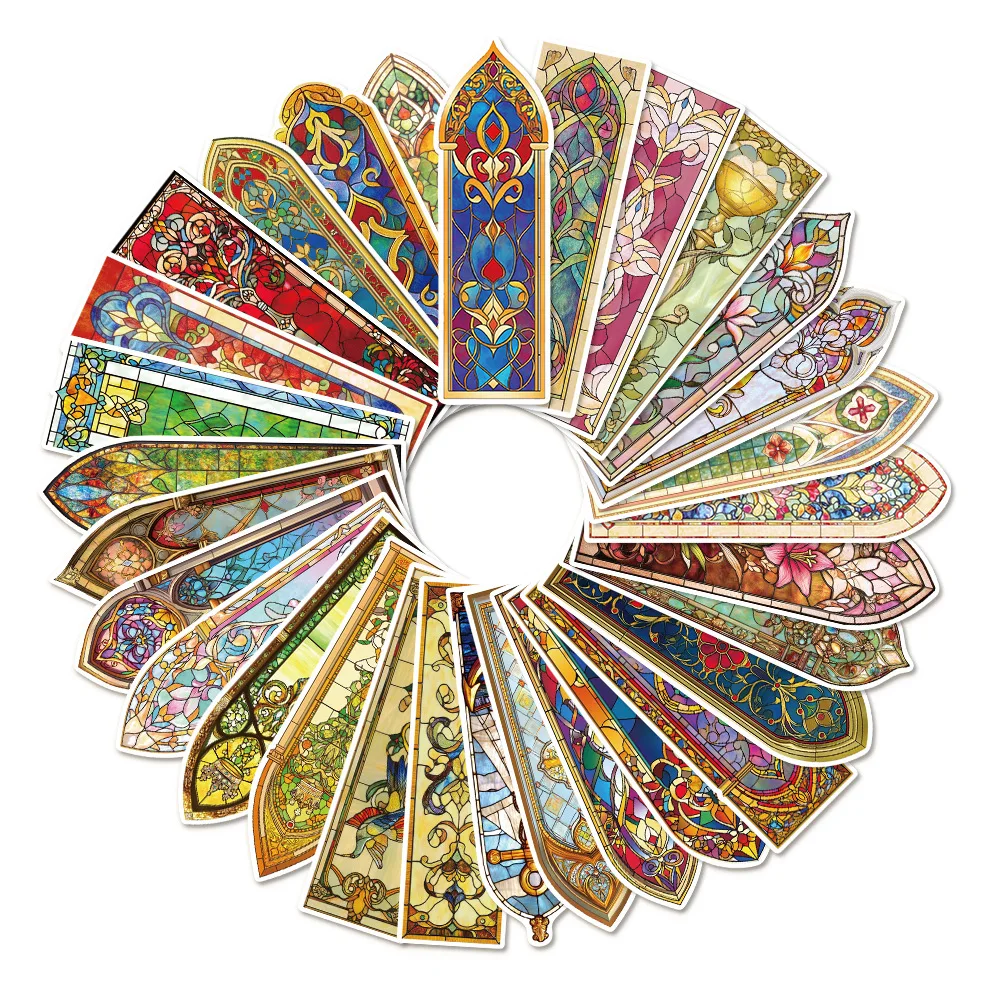 30pcs Baroque Church Architecture Style Bookmarks Decoration Cards Reading Annotations DIY Student Classroom Stationery Gifts