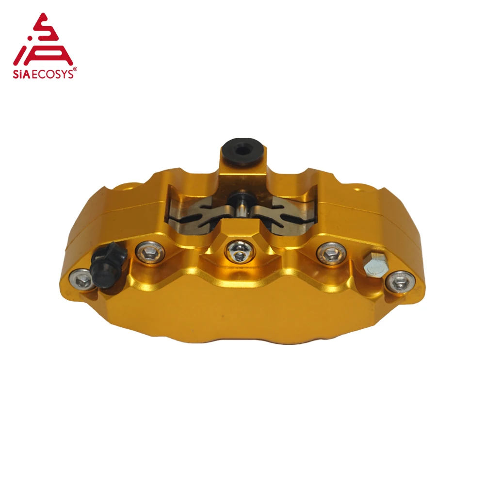 Adelin ADL-14 Hydraulic Brake Calipers Universal 4 Pistons CNC Aluminum Alloy for Motorcycle Brake Calipers